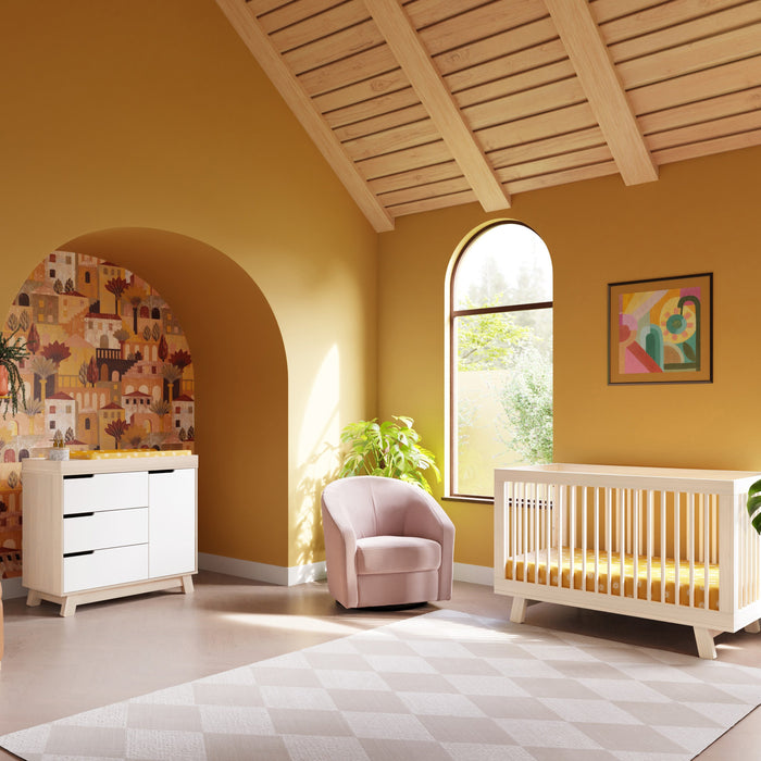 Babyletto Hudson 3-Drawer Changer Dresser with Removable Changing Tray - Nature Baby Outfitter