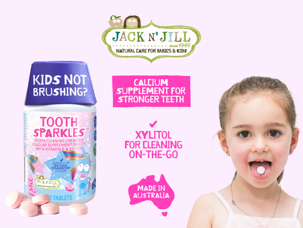 Jack N' Jill Tooth Sparkles, 60 Tablets