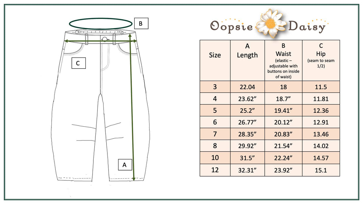 Kids Dark Wash Denim Horse Shoe Wide Leg Fall Winter Jeans