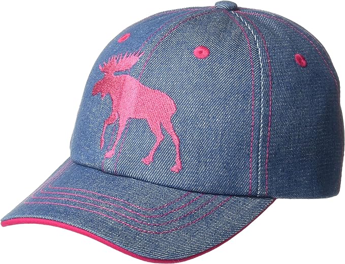 Denim Moose Baseball Hat