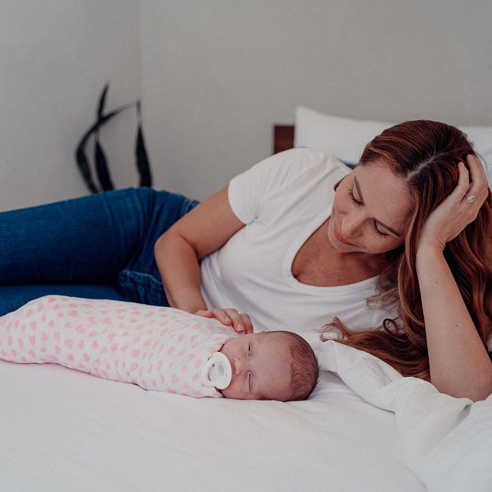 Muslin Swaddle Blankets 47” x 47” in Pink, 4 Pack