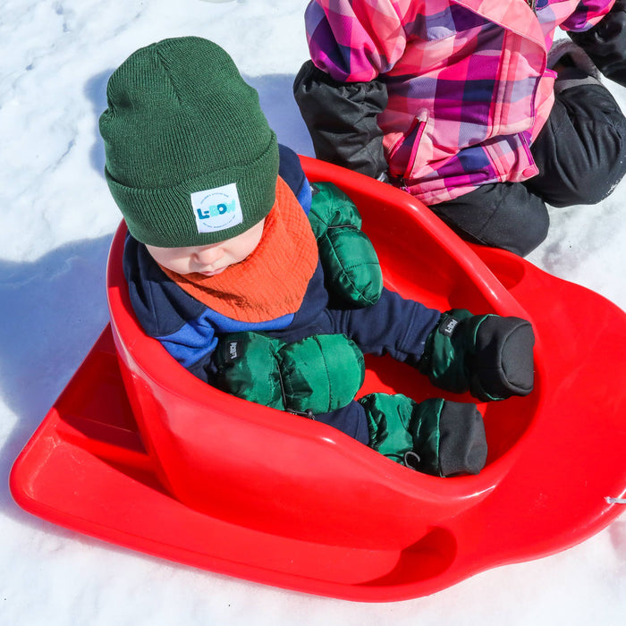 Northwoods Green Infant Booties