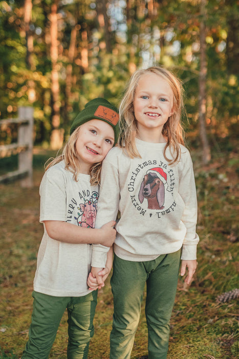 Filthy Animal Christmas Goat Pajamas Holiday PJ Kid Clothes