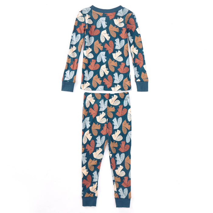 Bamboo Blend Pajamas - Squirrel Scurry