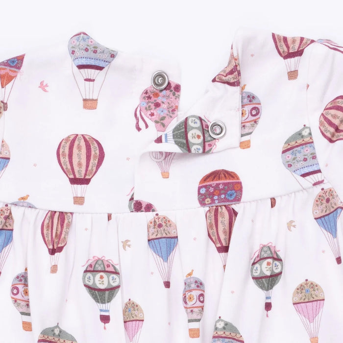 Hot Air Balloon Smocked Long Sleeve Romper