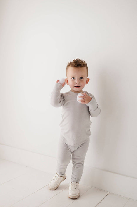 Cream Ribbed Leggings