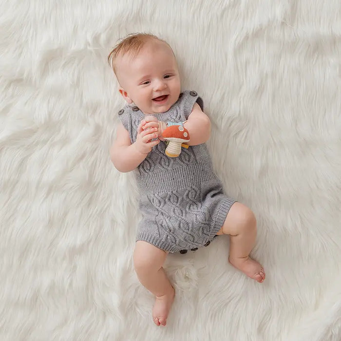 Mushroom Itzy Bitzy Wrist Rattle