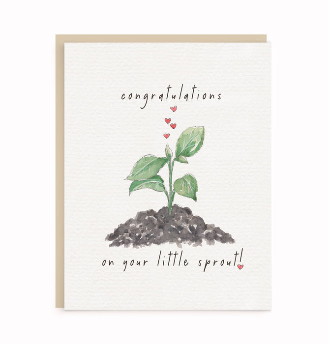 Little Sprout | Congratulations | New Baby | Expecting Card