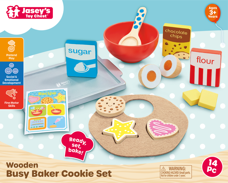 Wooden Busy Baker Cookie Set