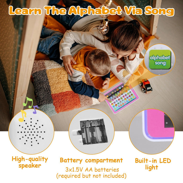 Kid Baby Toddler Tablet Toy Educational Learning Study Tablet Pad Gift for Aged 2 3 4 5 6 7 Girls Boys