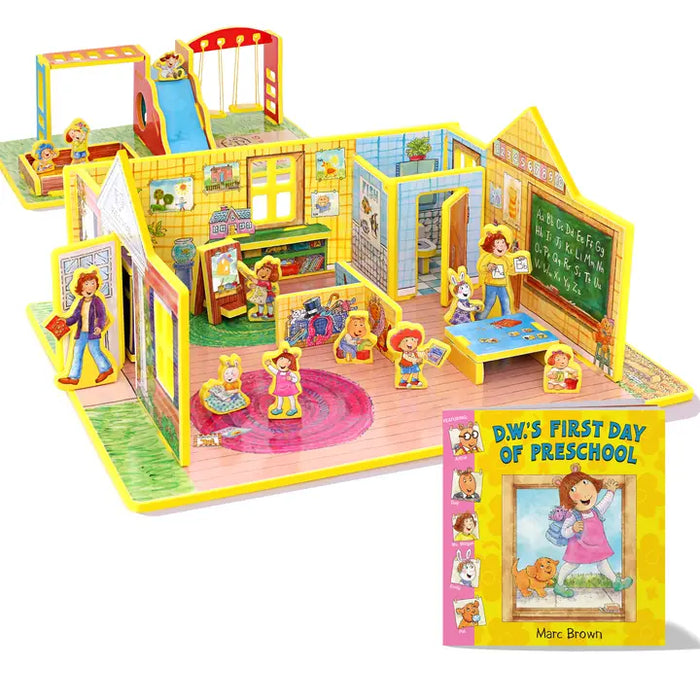 DW's First Day of Preschool Book & Play Set