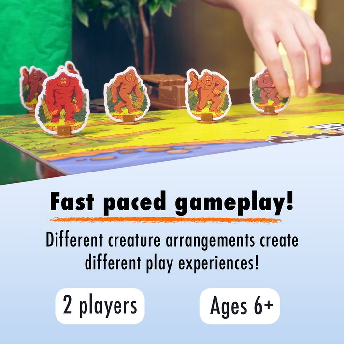Bigfoot vs. Yeti: Splat Attack! Launching Action Board Game