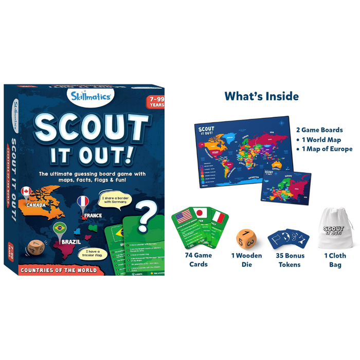 Scout It Out Countries of The World Board Game