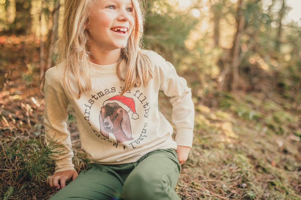 Filthy Animal Christmas Goat Pajamas Holiday PJ Kid Clothes