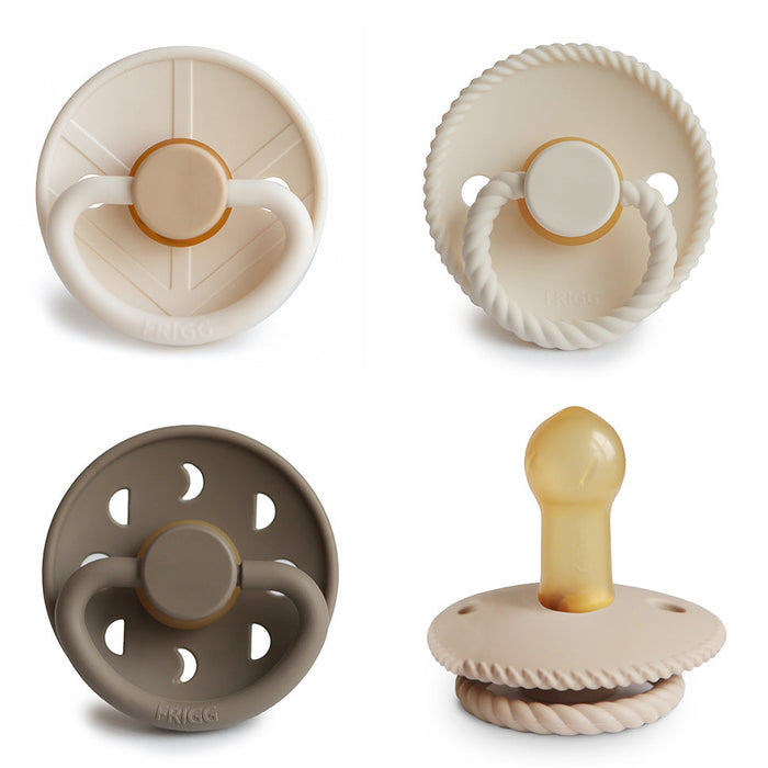 FRIGG Natural Rubber Pacifier 4-Pack - Nature Baby Outfitter
