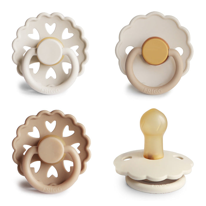 FRIGG Natural Rubber Pacifier 4-Pack - Nature Baby Outfitter