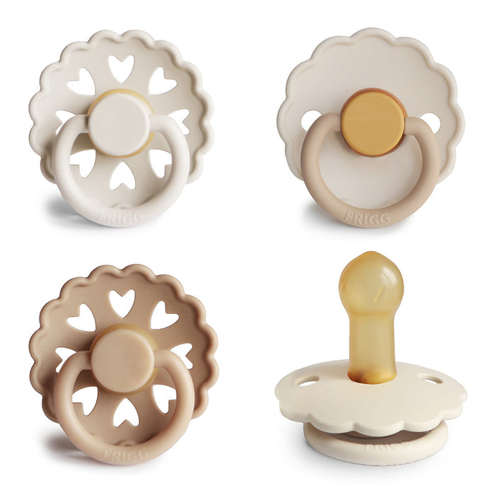 FRIGG Natural Rubber Pacifier 4-Pack - Nature Baby Outfitter