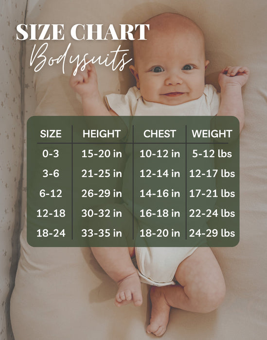 Poppin Bottles Organic Baby Bodysuit Long Sleeve