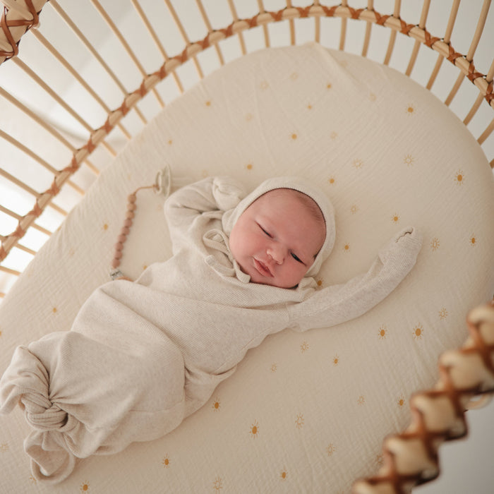 Extra Soft Bassinet Muslin Crib Sheet - Nature Baby Outfitter