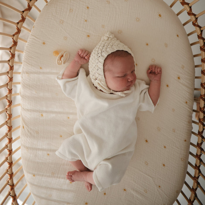 Extra Soft Bassinet Muslin Crib Sheet - Nature Baby Outfitter