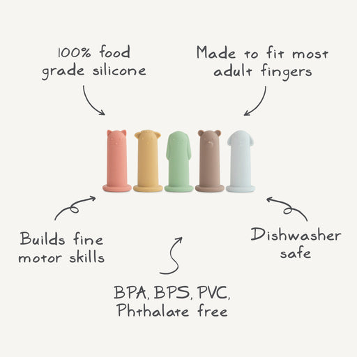 Silicone Animal Finger Puppets - Nature Baby Outfitter