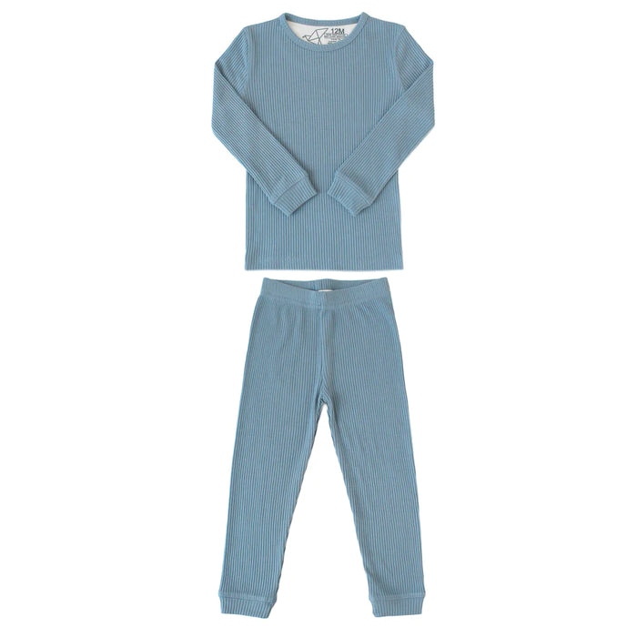 Atlantic Rib Knit Long Sleeve Pajamas