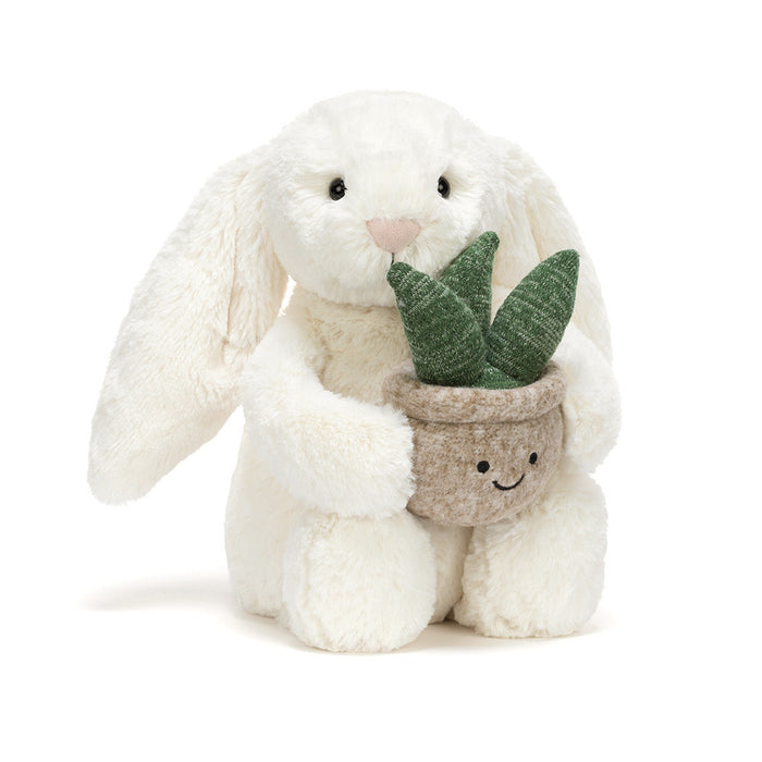 Jellycat Cream Bunny with Plant * LIMIT 1