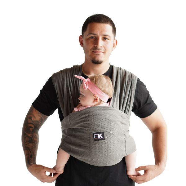 Baby K'tan Breeze Baby Carrier | Charcoal - Nature Baby Outfitter