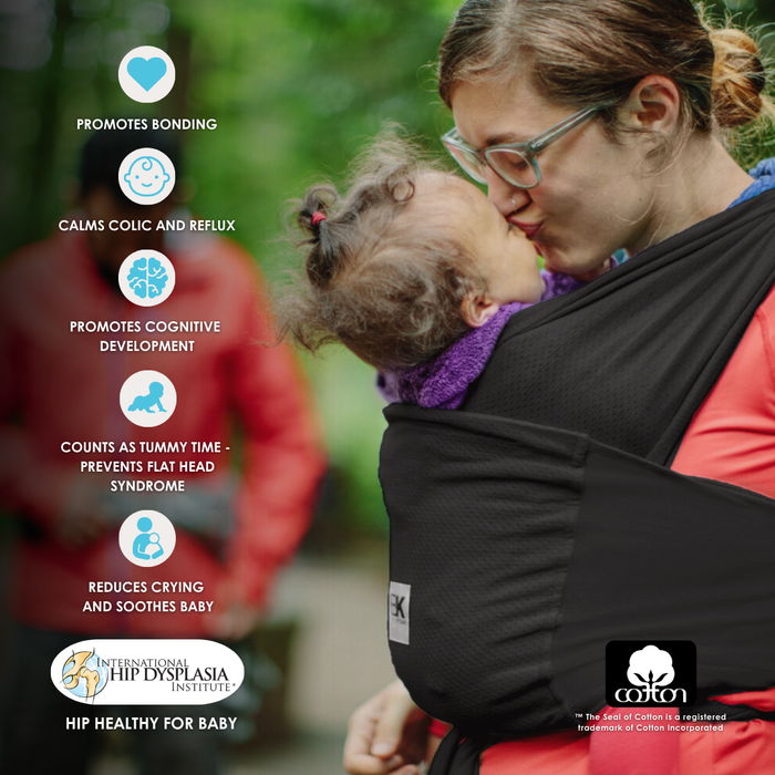 Baby K'tan Breeze Baby Carrier | Black - Nature Baby Outfitter