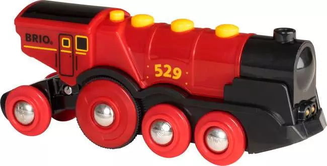 Brio World - Mighty Red Action Locomotive - Battery Operated Train