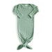 Ribbed Knotted Baby Gown - Nature Baby Outfitter
