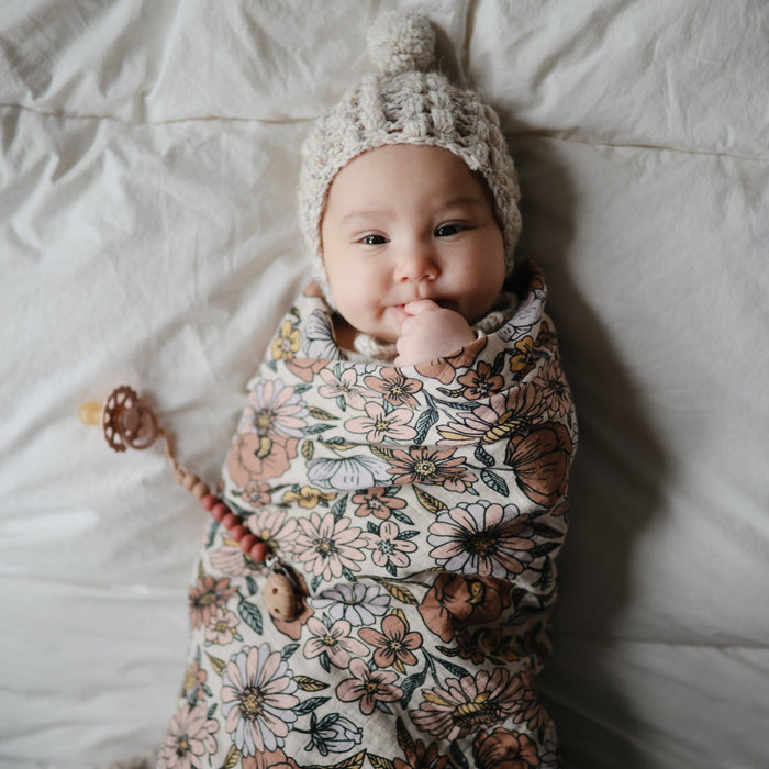 Organic Cotton Muslin Swaddle Blanket - Nature Baby Outfitter