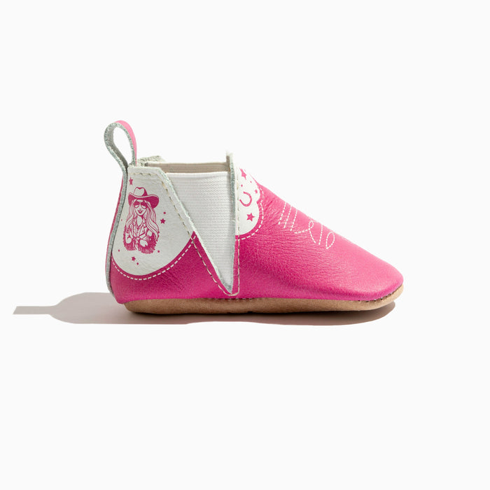 Barbie™ Cowgirl Chelsea Boot Baby Shoe - Nature Baby Outfitter