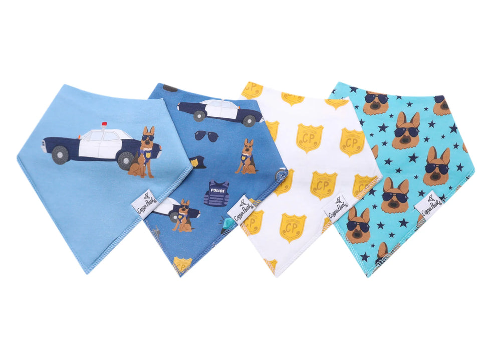 Policemen Bandana Bib Set of 4