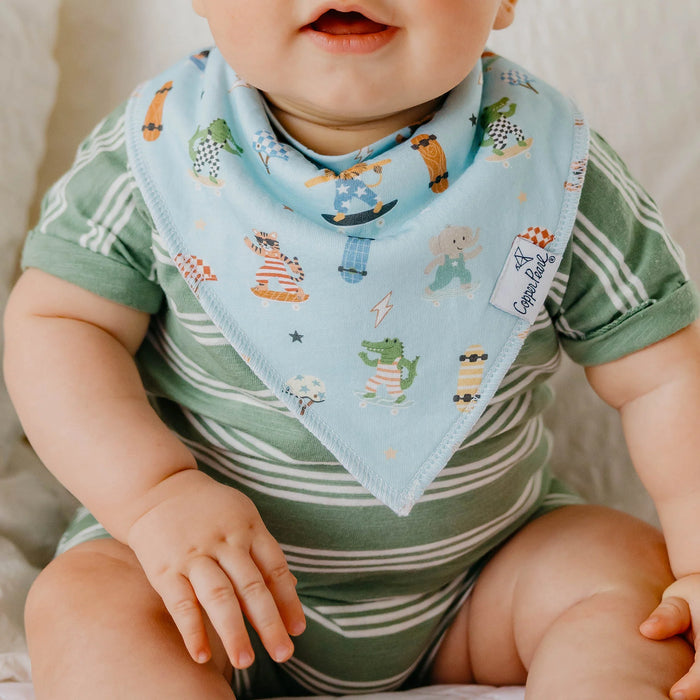 Speedster Bandana Bib Set of 4 - Nature Baby Outfitter