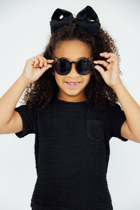 Black Scrunchy Pocket Tee