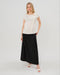 Over-Under Bump Pleated Maternity Maxi Skirt in All-Season Wool Blend - Nature Baby Outfitter