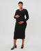 Full Body Ribbed Maternity & Nursing Midi Sweater Dress - Nature Baby Outfitter