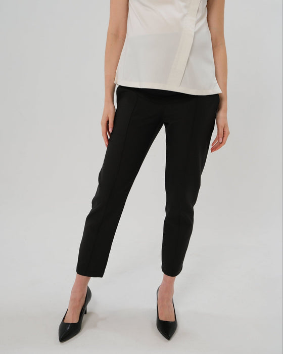 Slim Leg Maternity Work Pants in Black - Nature Baby Outfitter
