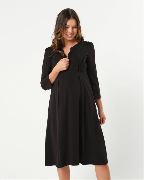 Sarah Empire Maternity & Nursing Dress in TENCEL (Regular & Petite) - Nature Baby Outfitter