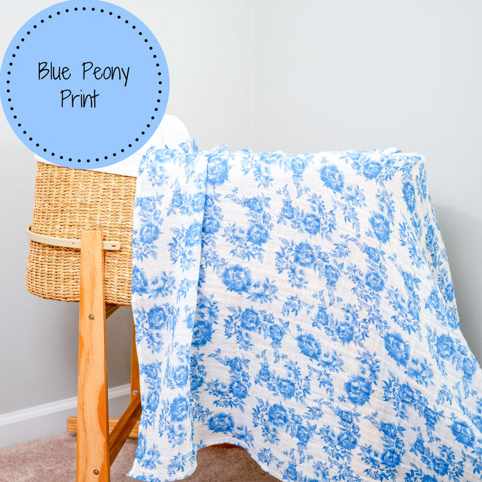 A Peony For Your Thoughts Swaddle Blanket