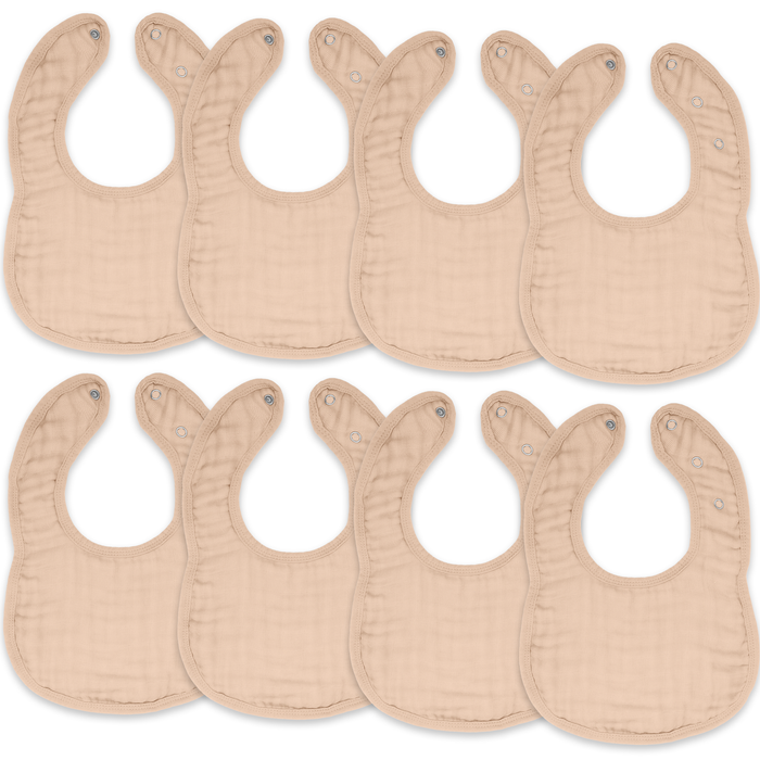 Muslin Bibs in Blush