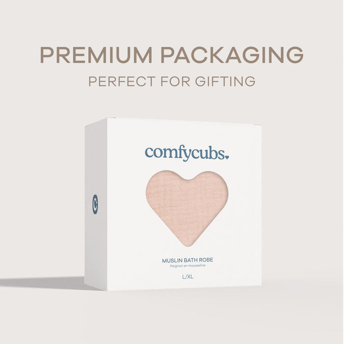 Muslin Bathrobe in Blush