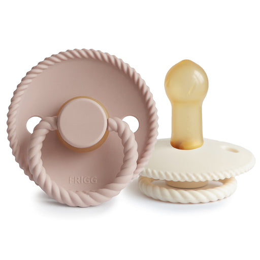 FRIGG Rope Natural Rubber Pacifier 2-Pack - Nature Baby Outfitter