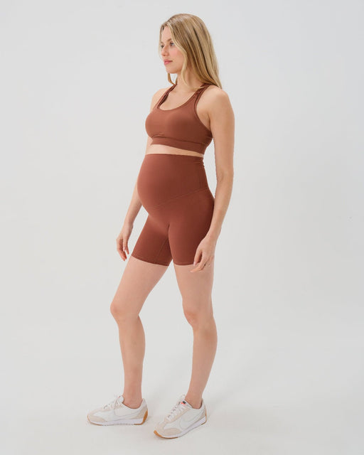 AXK CORE Maternity Bike Short - Brown - Nature Baby Outfitter