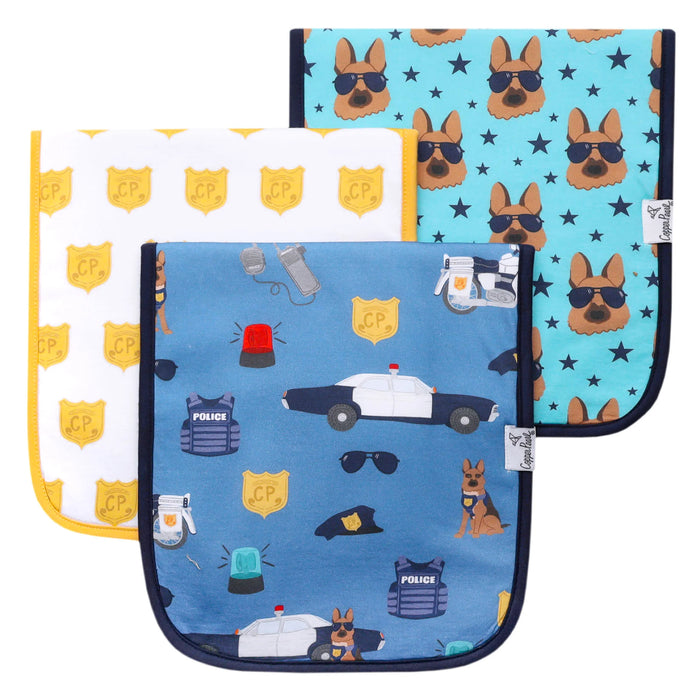 Policemen Burp Cloth Set