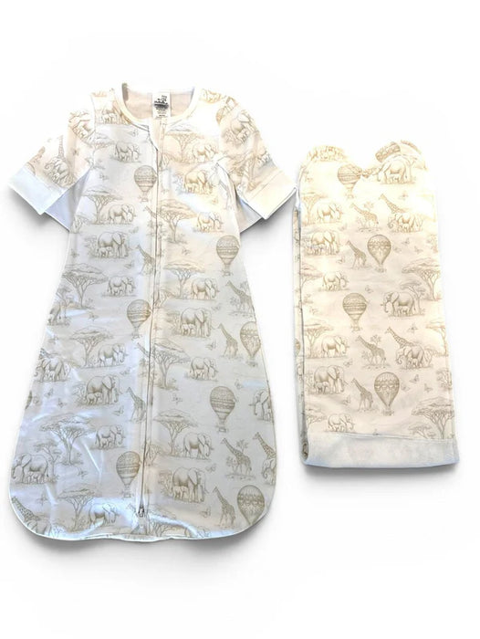 Butterfly Swaddle Oat Safari