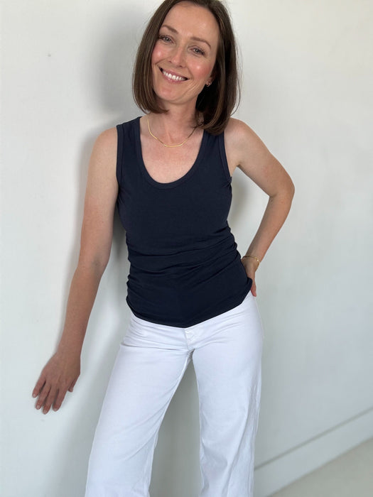 Everywhere Breastfeeding Tank Top - Navy