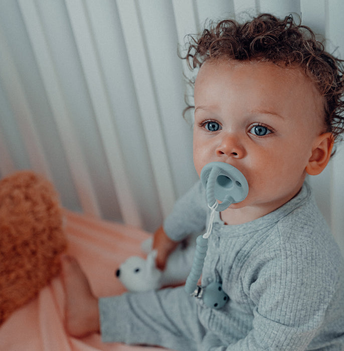 Pacifier Clips in Earth Green, 2 Pack