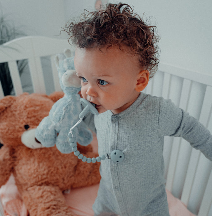 Pacifier Clips in Earth Green, 2 Pack